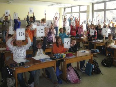 Gruppenfoto Ganztagesklasse von 8 bis 10